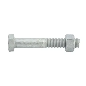 Bolt & Nut Galv Hex M12 x 75