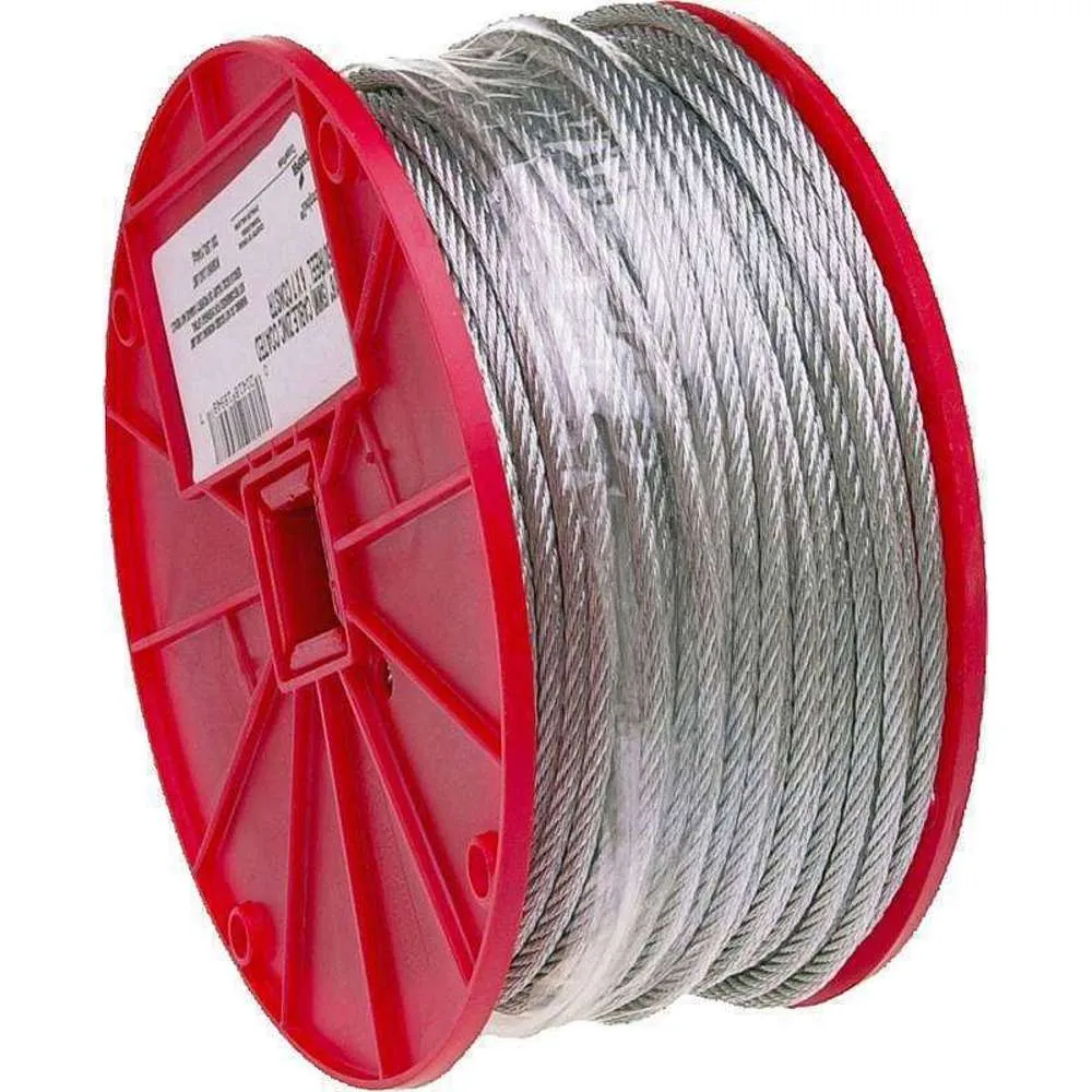 Campbell Cable 3/16"/5mm (7 x 19) Uncoated Galv