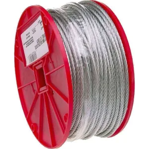 Campbell Cable 3/16"/5mm (7 x 19) Uncoated Galv