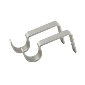 Curtain Rod Bracket 16-20mm Silver 2pc