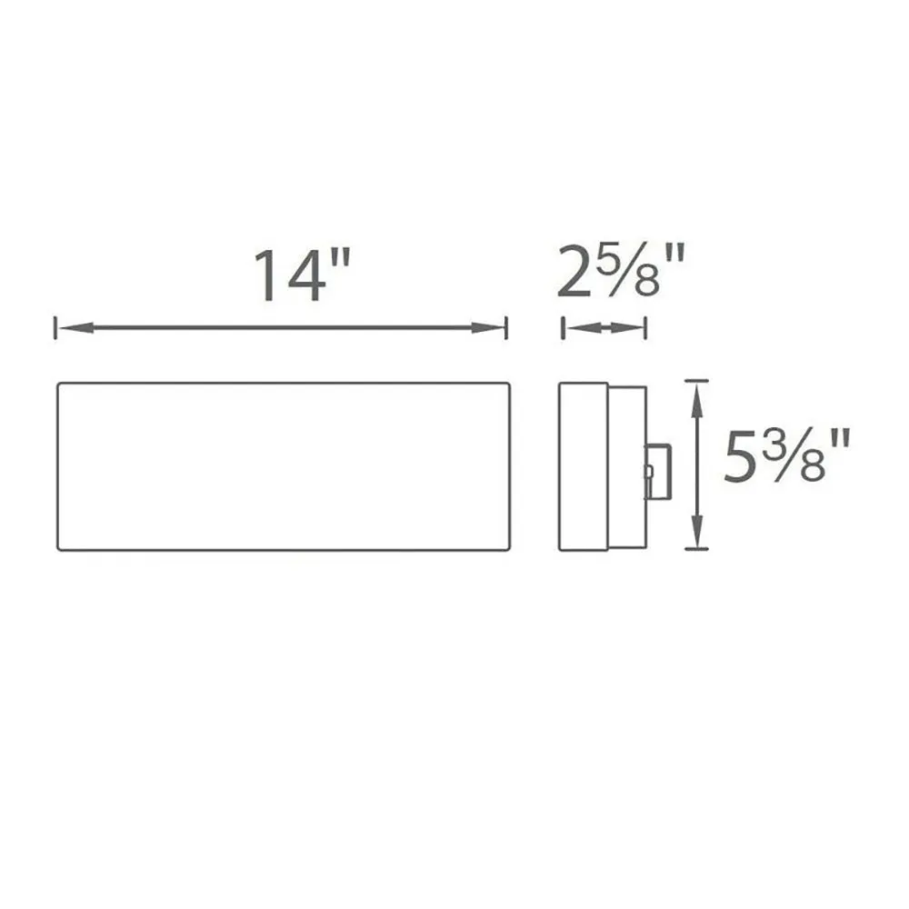 Dice LED Rectangular Wall / Ceiling Light