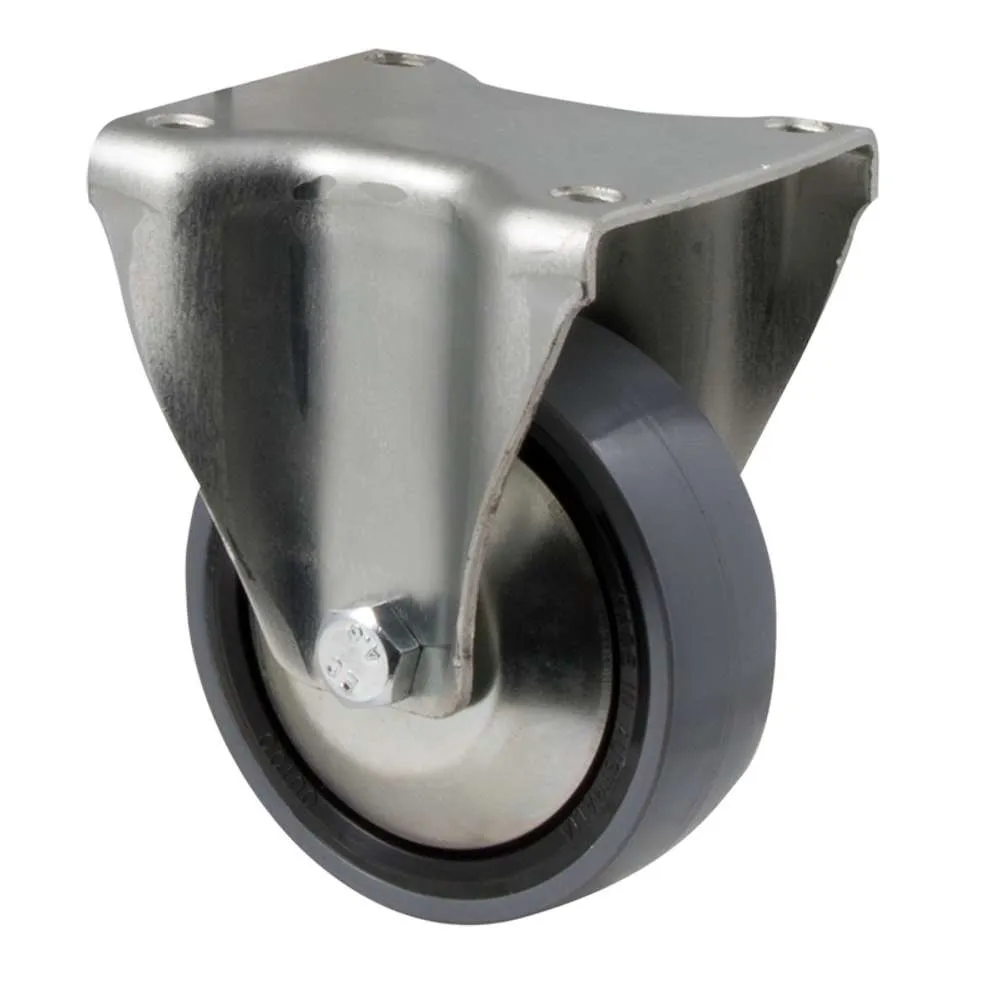 Fallshaw J-Castor 100 x 32mm Grey PU Fixed 300kg