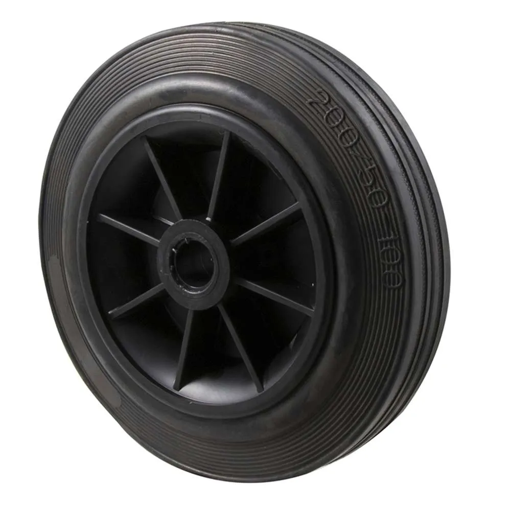 Fallshaw Wheels 200mm HRA200 Black Rubber 190kg