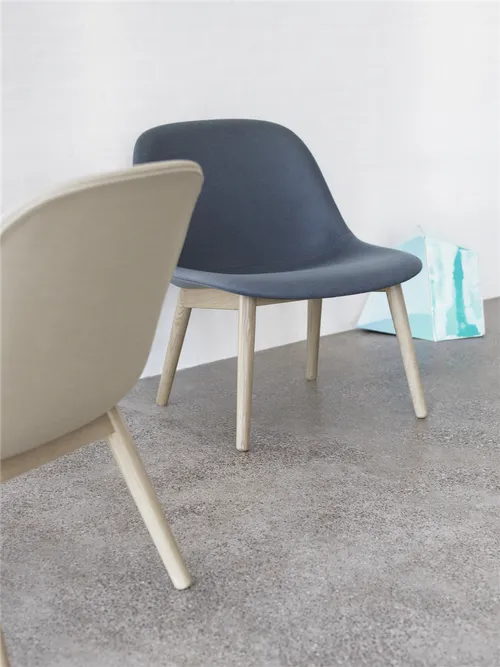 Fiber Lounge Chair, Wood Base,
Ochre Seat/Oak Base