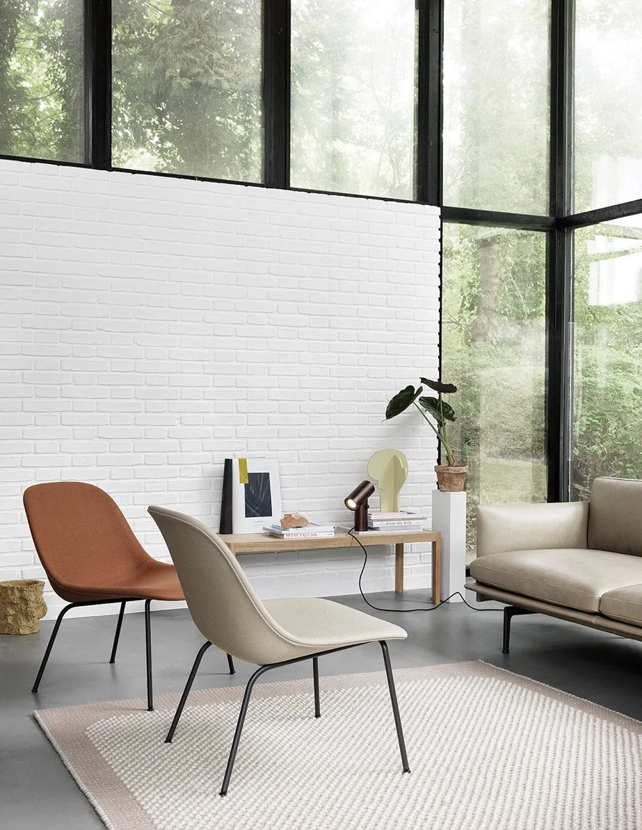 Fiber Lounge Chair, Wood Base,
Ochre Seat/Oak Base