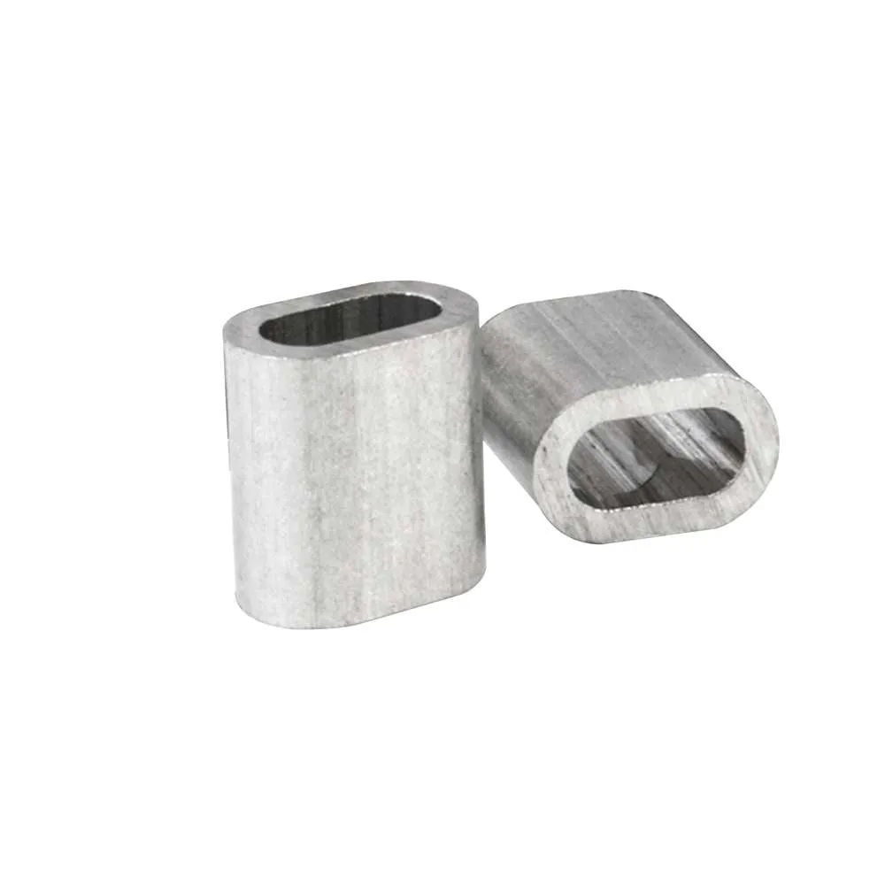 Fixworx Crimp Oval for Cable & Wire Rope M8 2pc Alum
