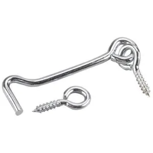 Fixworx Hook Gate & Eye Zinc Plate 75mm 2pc