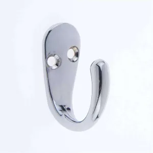 Fixworx Single Robe Hook Large Chrome