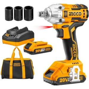 Ingco Li-ion Drill 0.8-13mm 20V 55Nm (2 x 2.0Ah Batt   Charger)