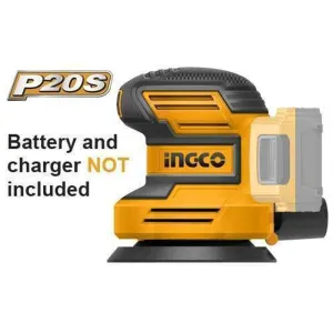 Ingco Li-ion Random Orbit Sander 125mm 20V Skin Only