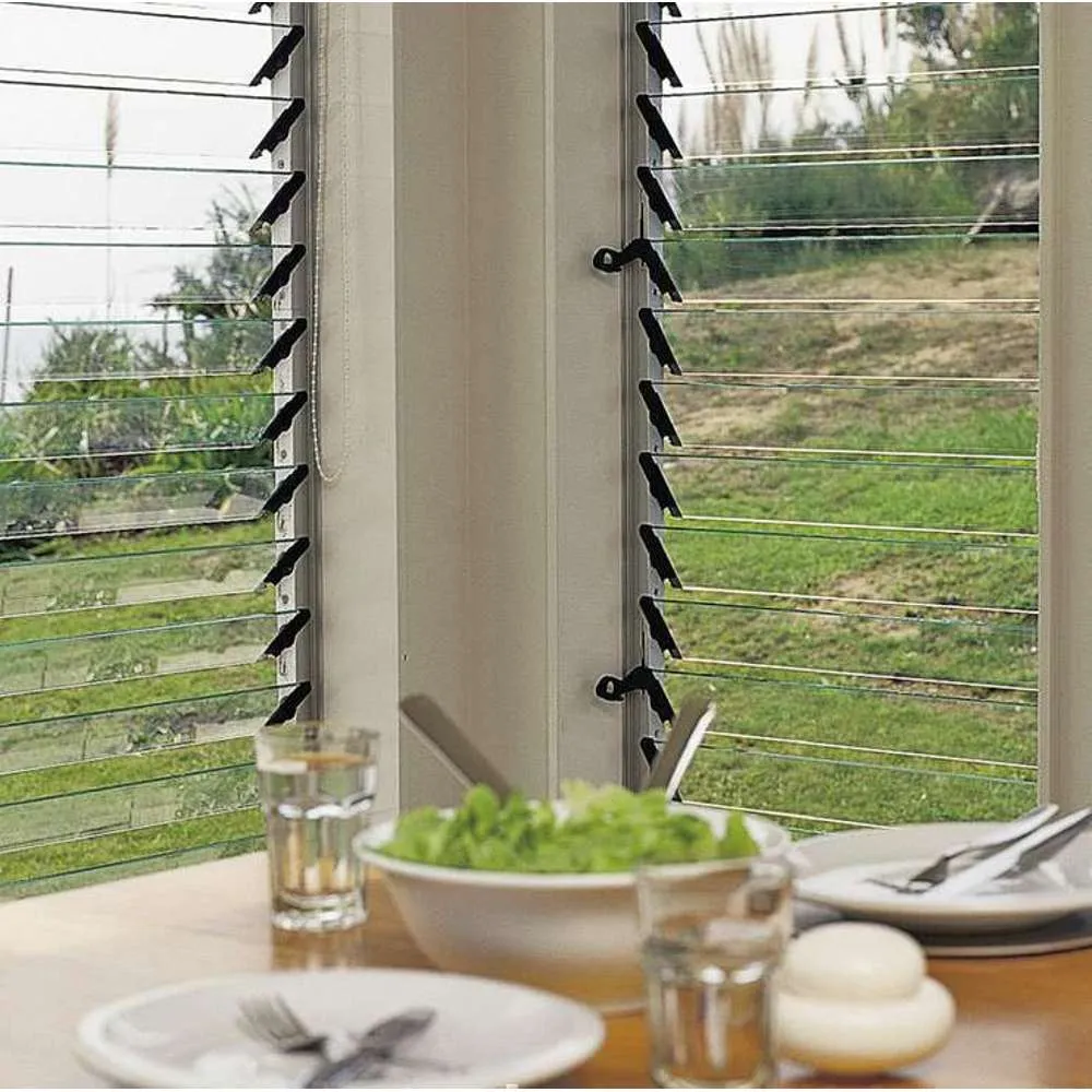 Louvre Glass Plain 610 x 152 x 5mm (24") **