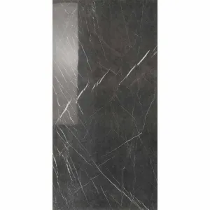 Lux Experience Pietra Grey Marble Effect Porcelain Tile 60x120cm Polished