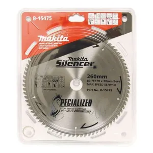 Makita Silencer Mitre Saw Blade 260mm x 80T