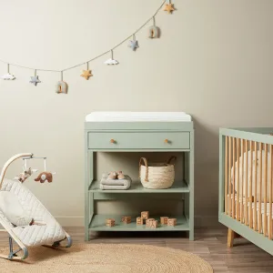 Mocka Change Table With Removable Top - Sage Green Mocka