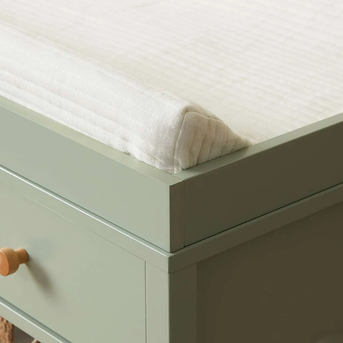 Mocka Change Table With Removable Top - Sage Green Mocka