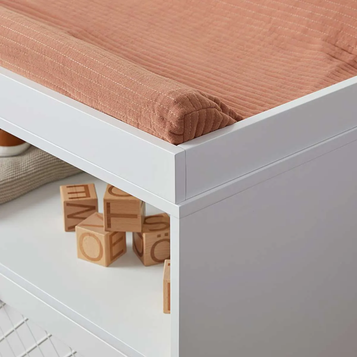 Mocka Cotton Change Mat Cover - Clay Mocka