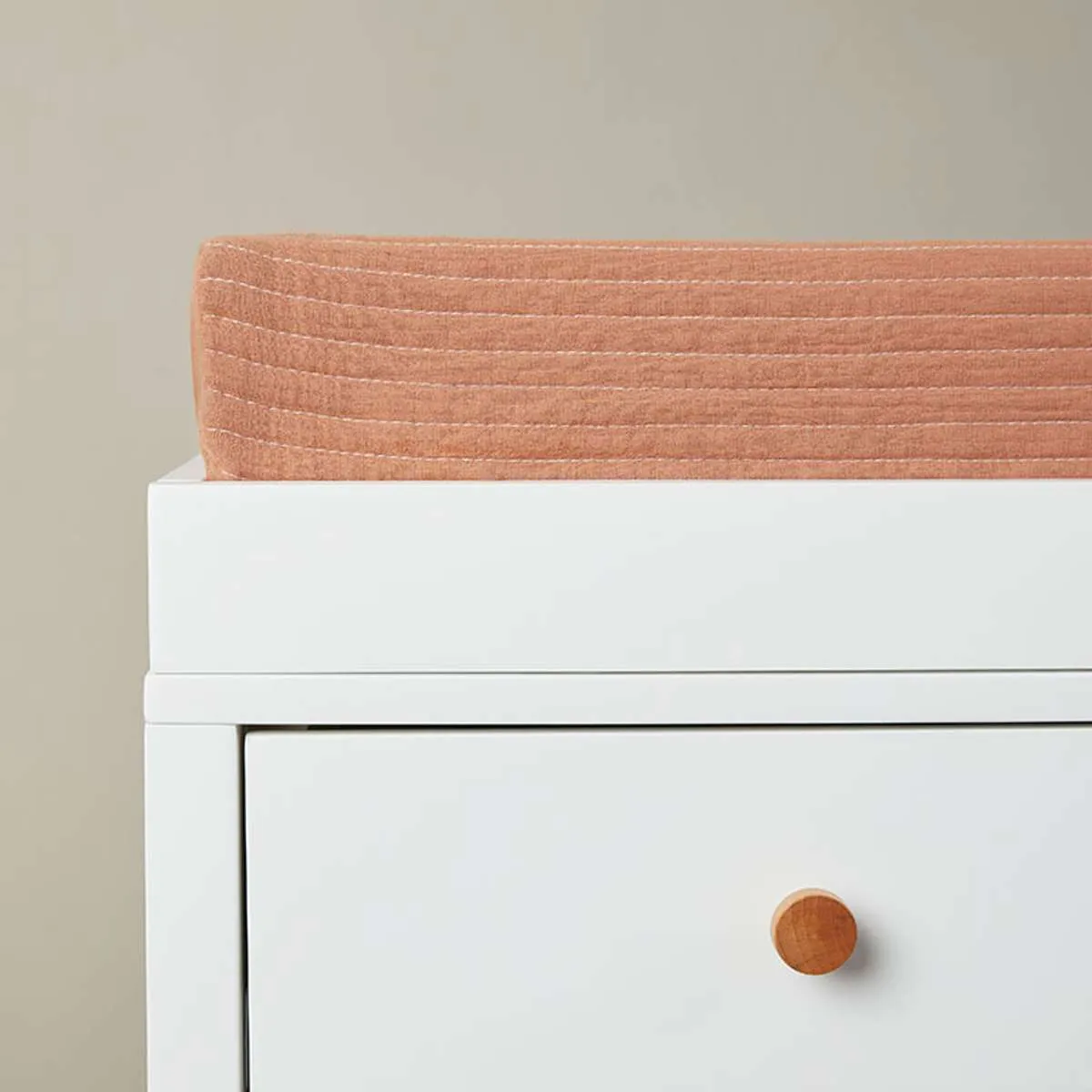 Mocka Cotton Change Mat Cover - Clay Mocka