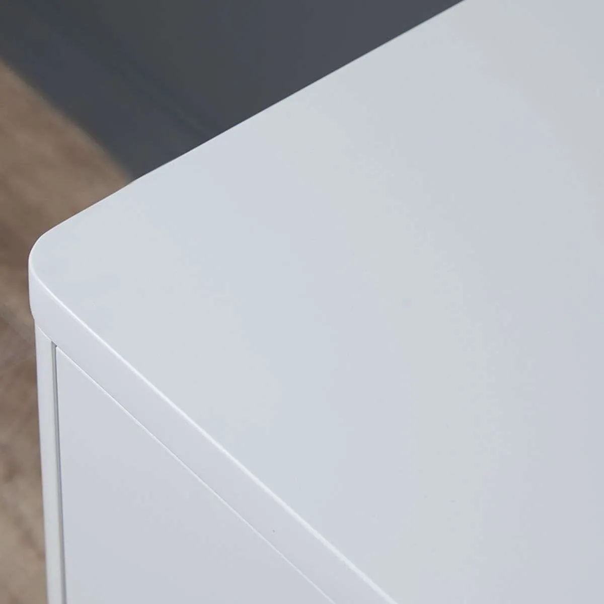 Oslo Entertainment Unit - White Mocka