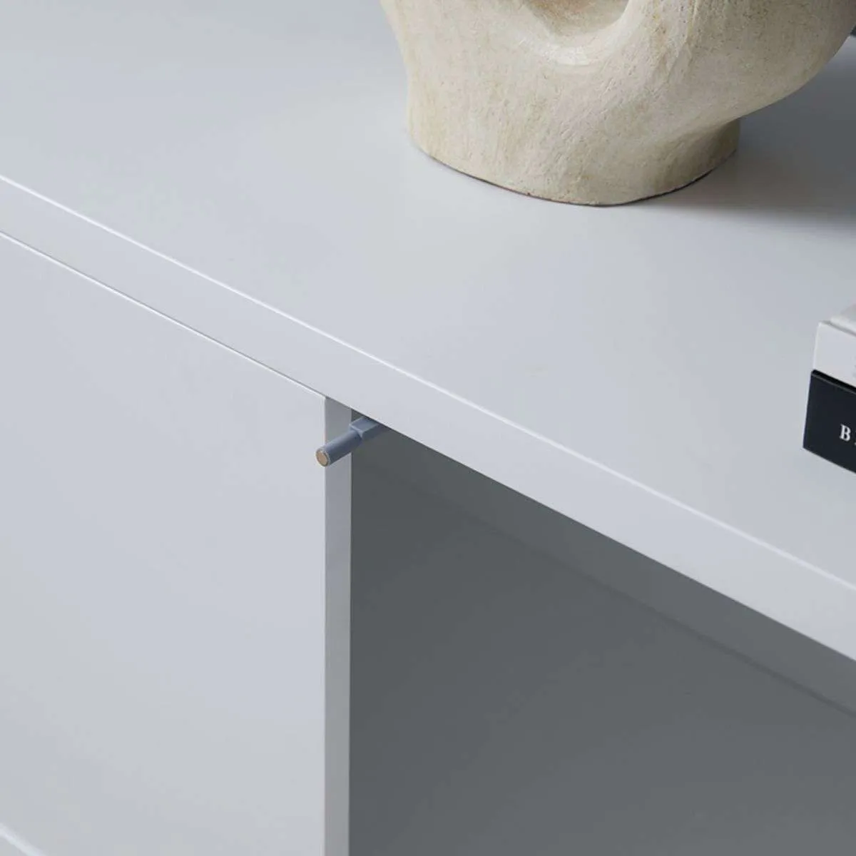 Oslo Entertainment Unit - White Mocka