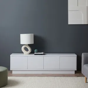 Oslo Entertainment Unit - White Mocka