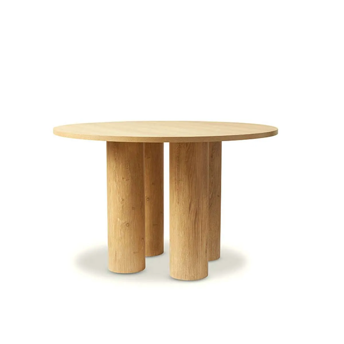 Otis Round Four Seater Dining Table - Natural Mocka