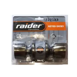 Raider Entrance Lock Matte Black