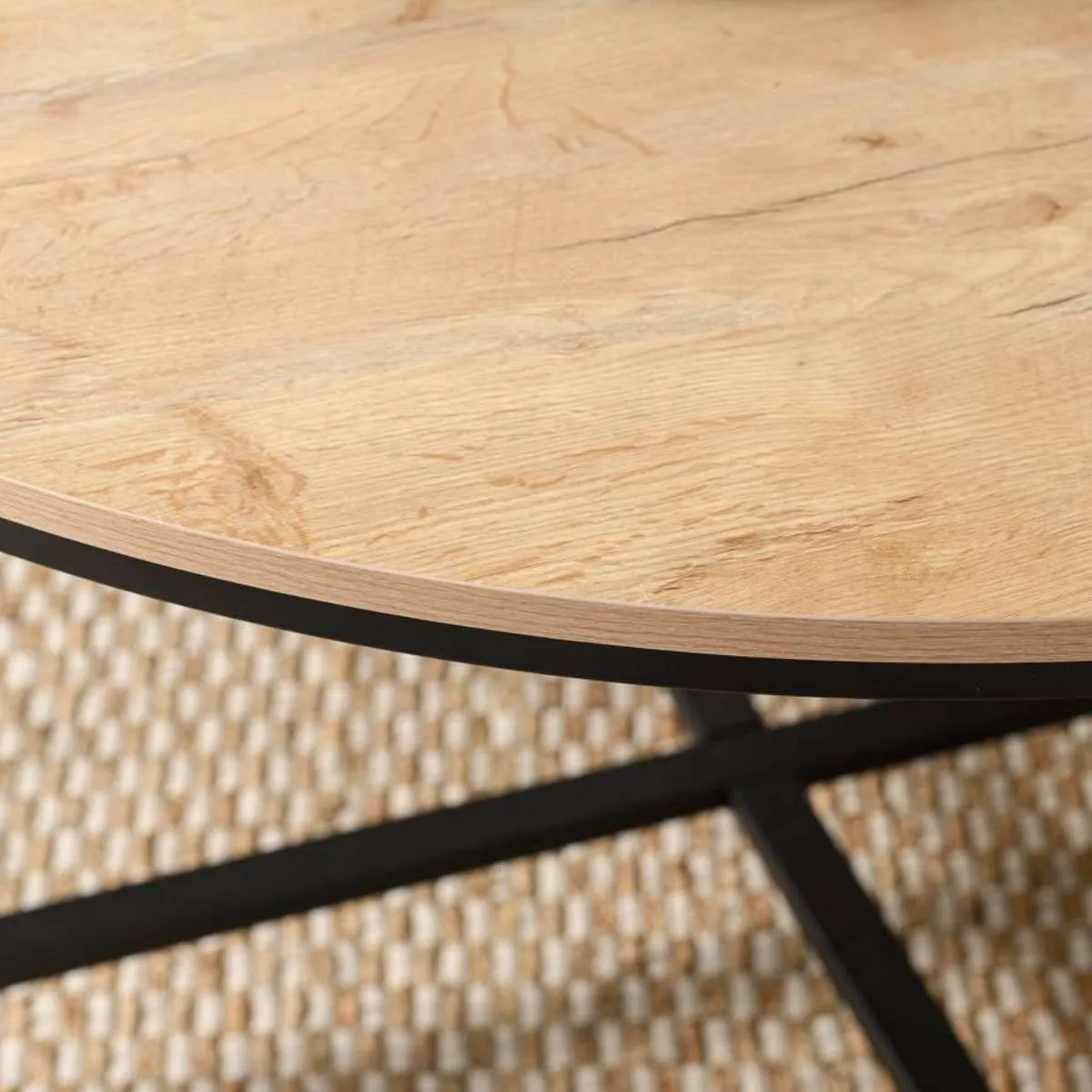 Reese 4 Seater Dining Table - Black Mocka