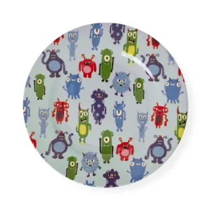 Rice DK Melamine Round Side Plates with Monsters Print