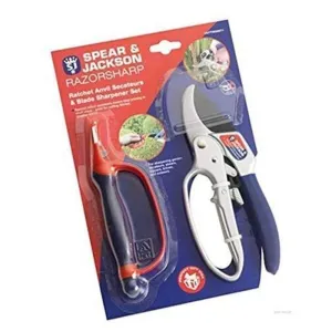 Spear & Jackson Ratchet Anvil & Blade Sharpner Set