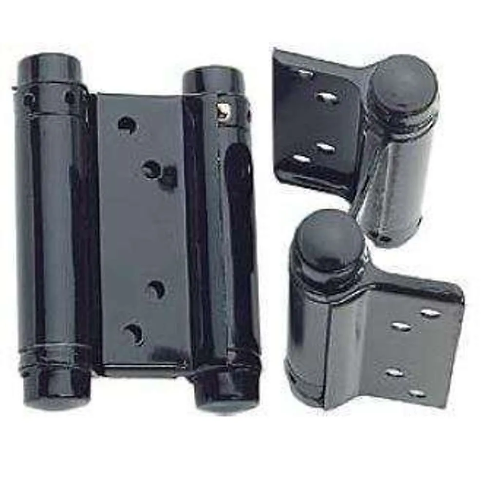 Spring Hinges 4" Black Double Action 100mm