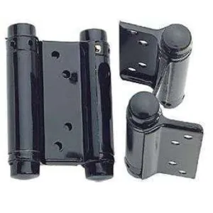 Spring Hinges 4" Black Double Action 100mm