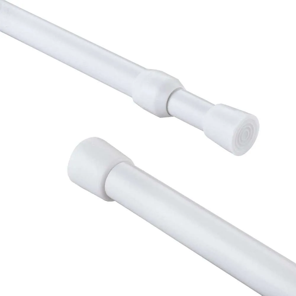 Telescopic Suspension Rod Curtain 25mm x 1.0-1.8m White