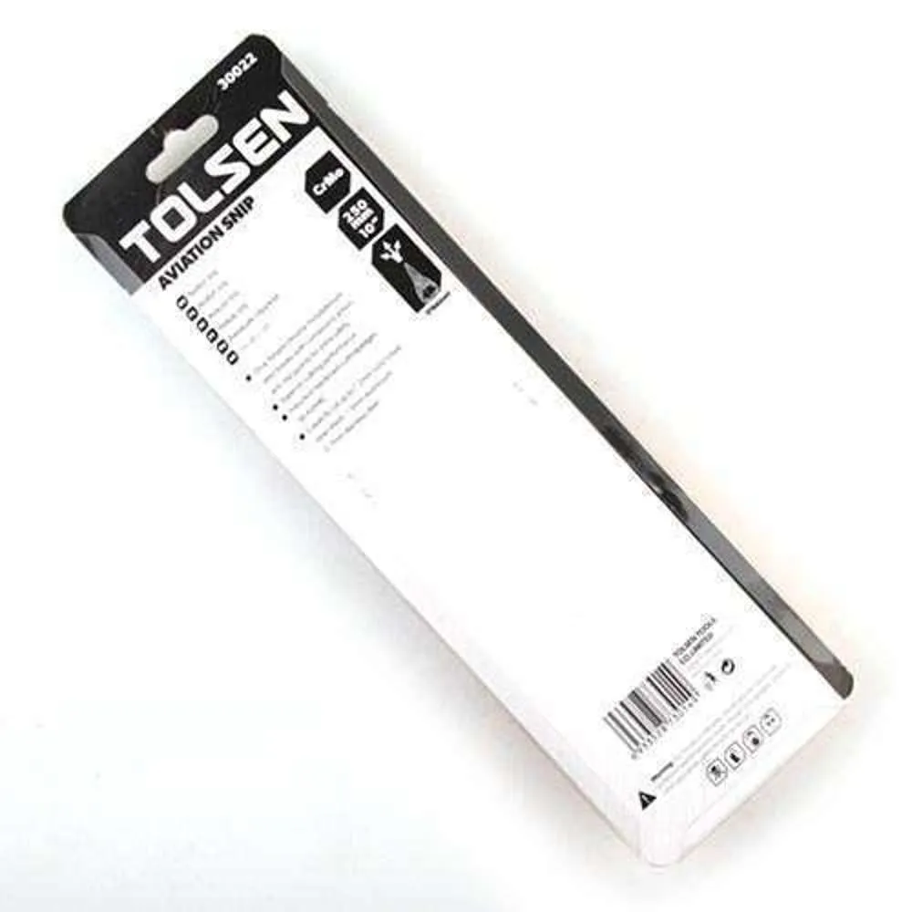 Tolsen Aviation Snip Straight Cut 250mm (10")