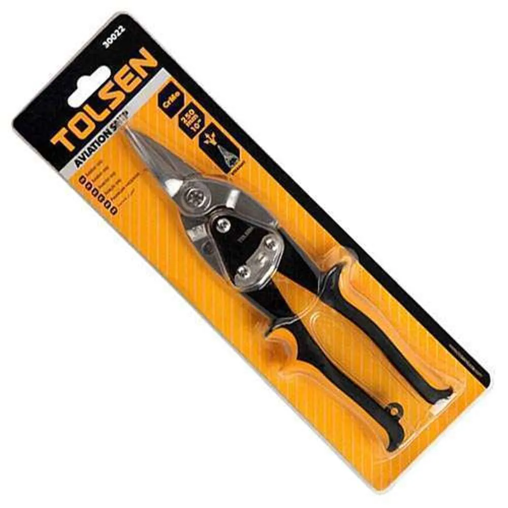 Tolsen Aviation Snip Straight Cut 250mm (10")