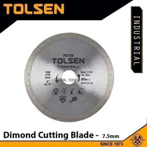Tolsen Diamond Cutting Blade (Wet Cut) 125 x 22.2mm