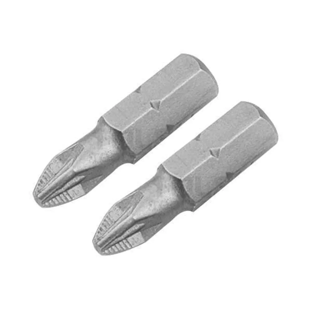Tolsen Screwdriver Bits Set 2pk S2 Anti-Slip PZ2 x 25mm