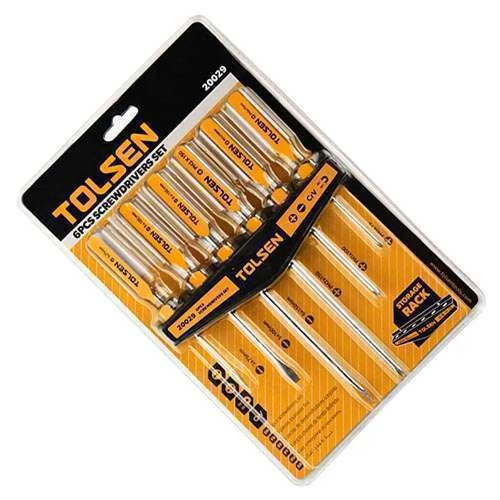 Tolsen Screwdriver Set 6pc #HTM-TS20029