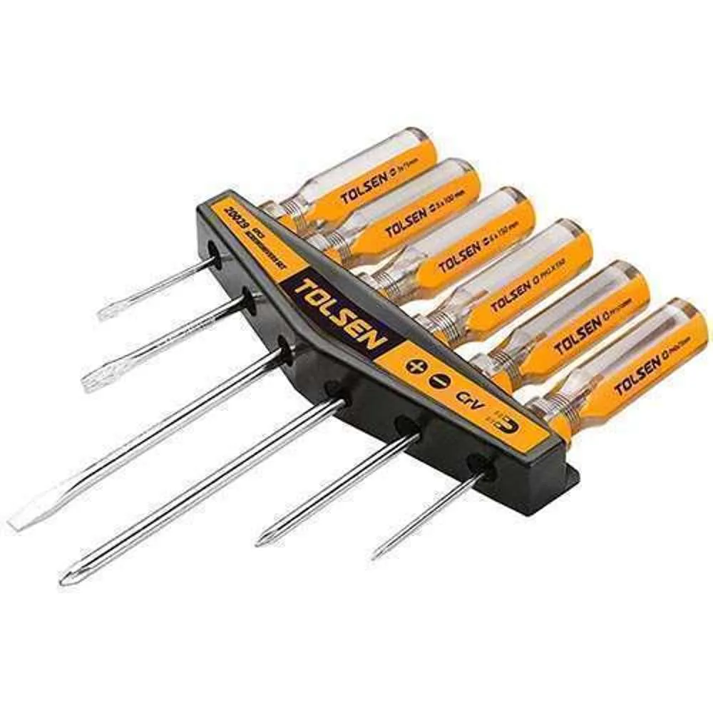 Tolsen Screwdriver Set 6pc #HTM-TS20029