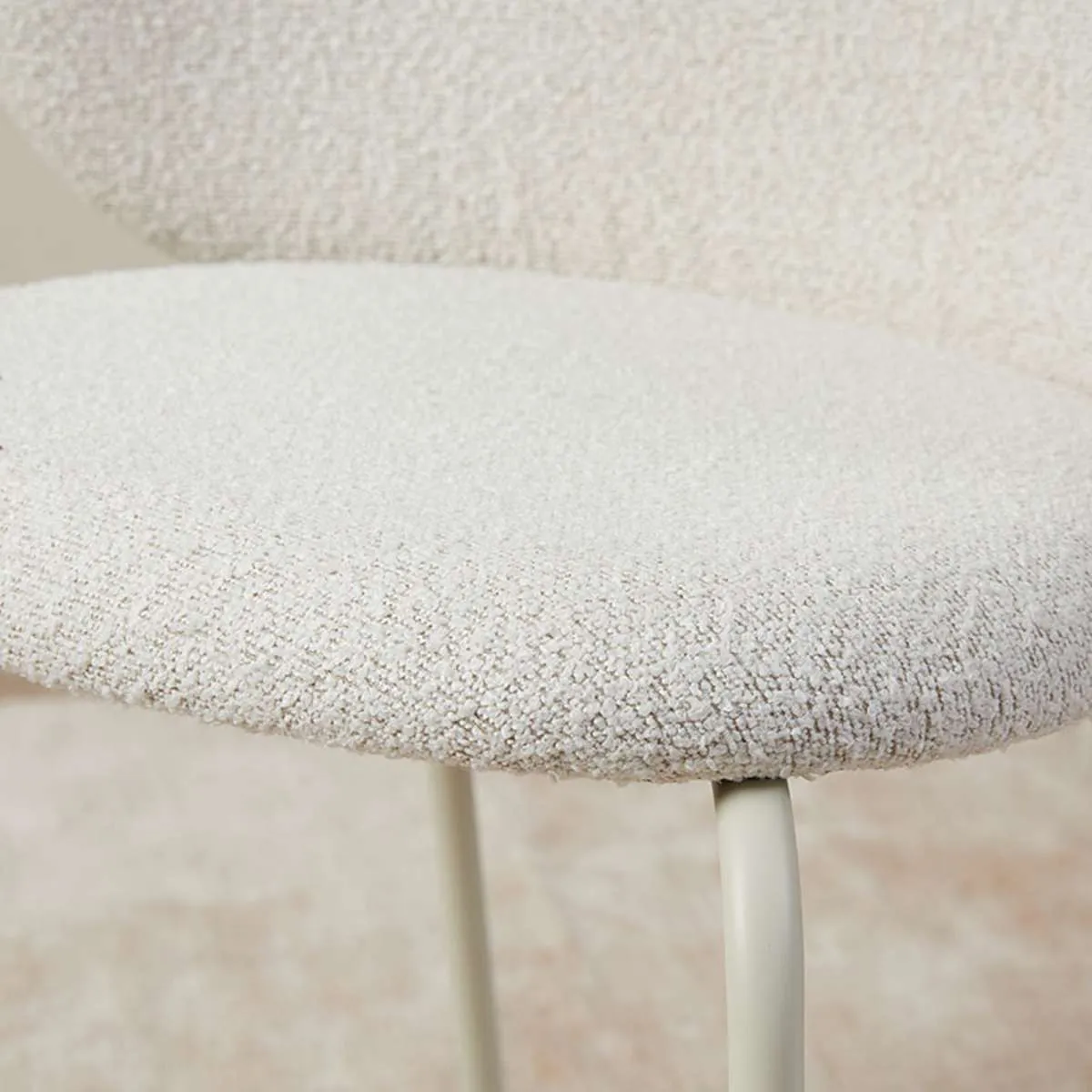 Willa Curved Dining Chair - Set of Two - Cream Mocka