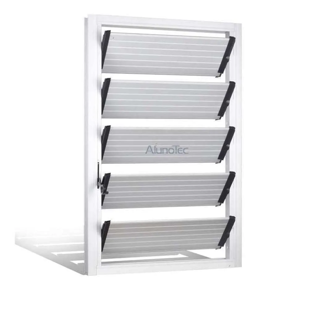 Wind Louvre Blade Alu 6" x 5 x 610mm Silver w/ Backing Rubber