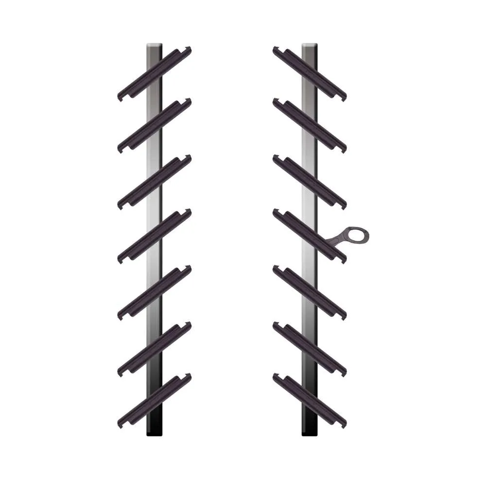 Wind Louvre Frame 7 Blade Alu 6" D/C Glass