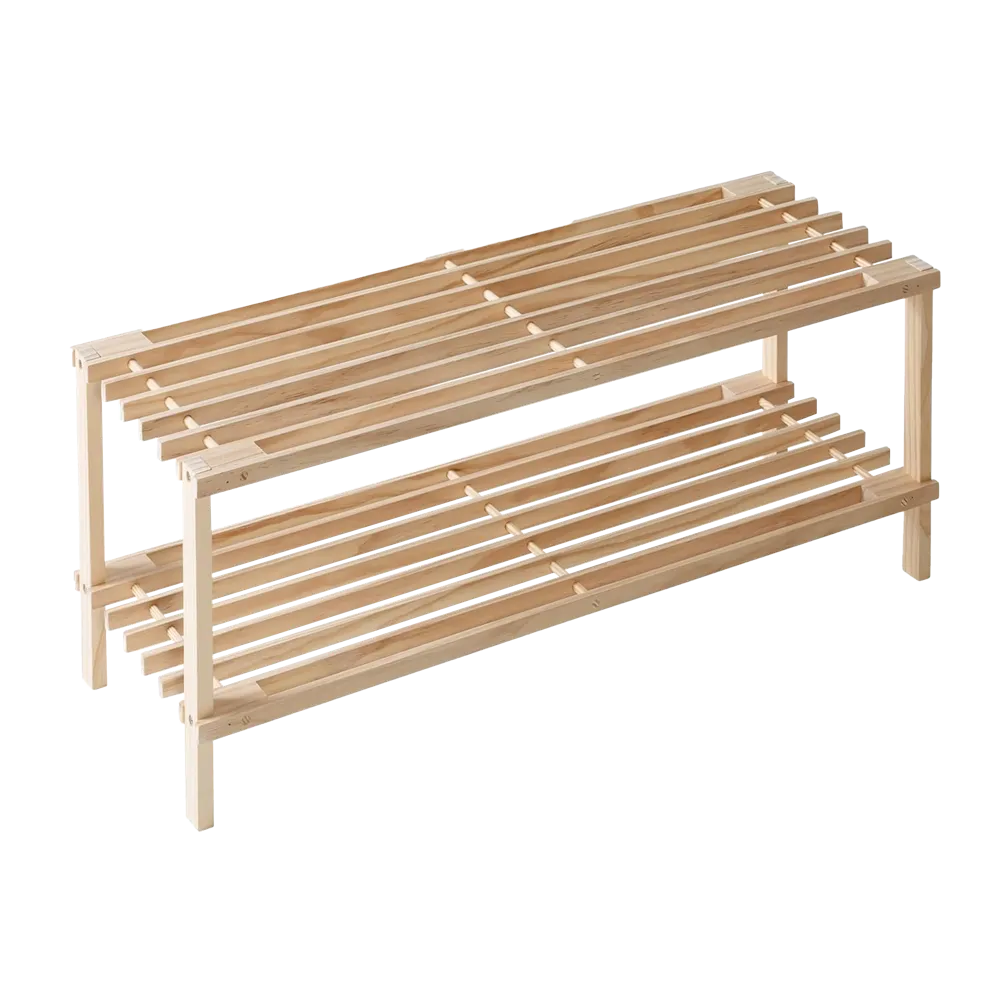 Wooden Shoe Rack 2 Layer 630 x 260 x 290mm