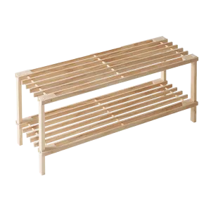 Wooden Shoe Rack 2 Layer 630 x 260 x 290mm
