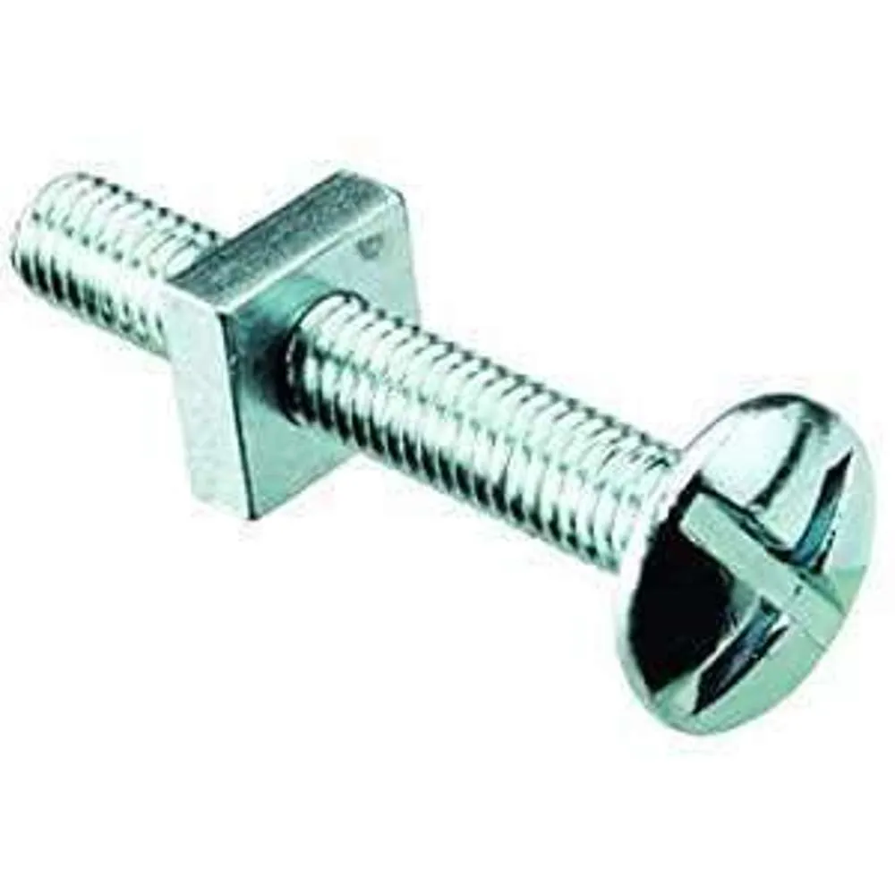 Zenith Bolt & Nut Mush ZP 3/16" x 30mm (50pk)