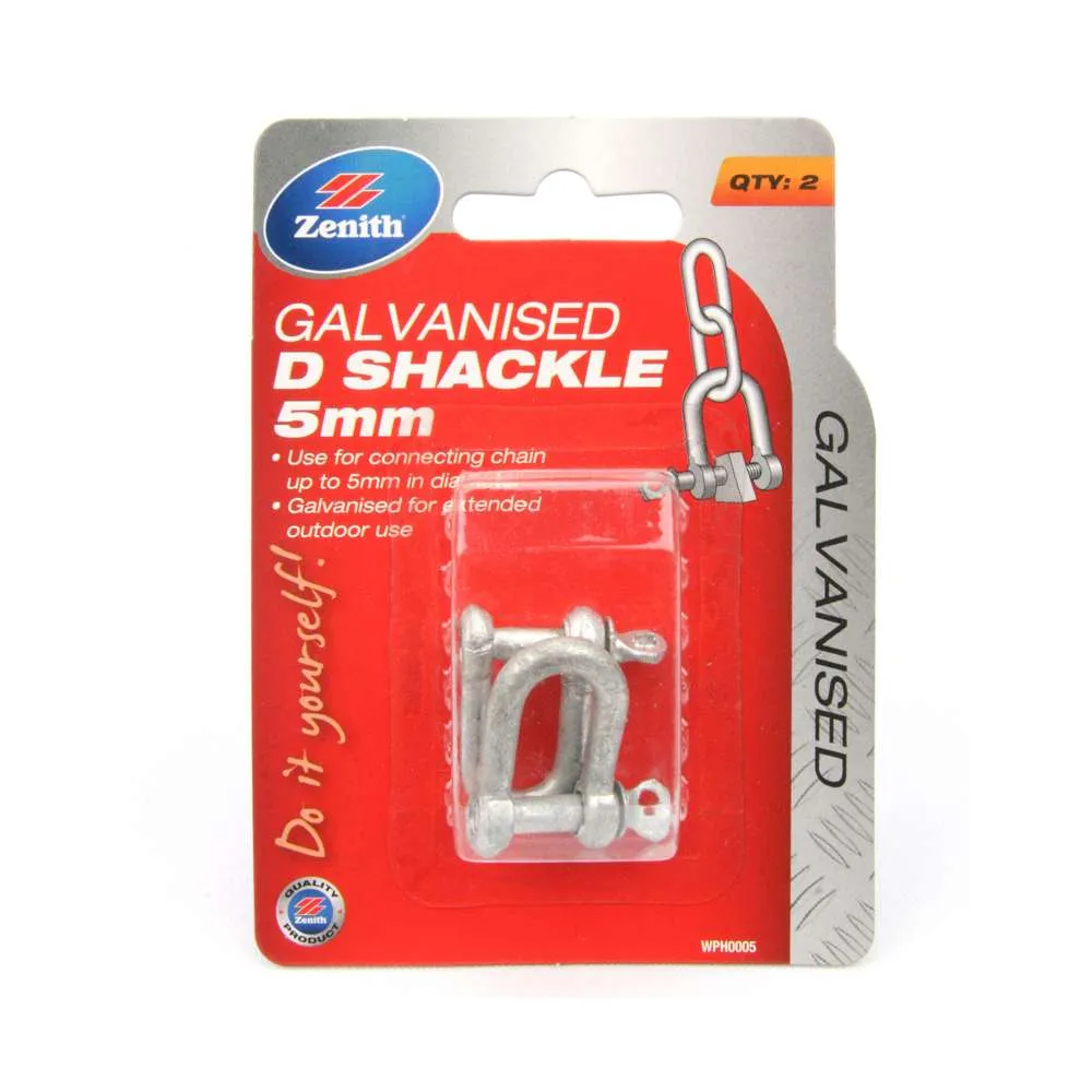 Zenith Dee Shackle 5mm Galv