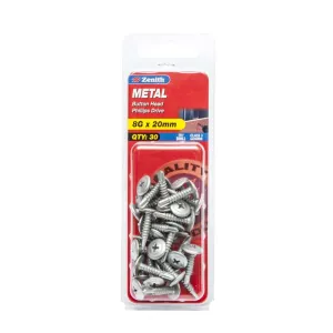 Zenith SDS Screw Button C3 8-18G x 20mm (30pk)